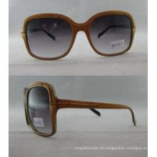 Moda gafas de sol de plástico de forma redonda P01067